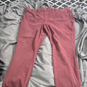 Time and Tru Skinny Pants in Rose-Mauve
